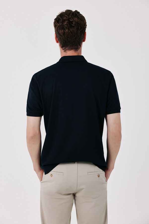 Cortefiel Polo COOLMAX&reg; piqu&eacute; Negro