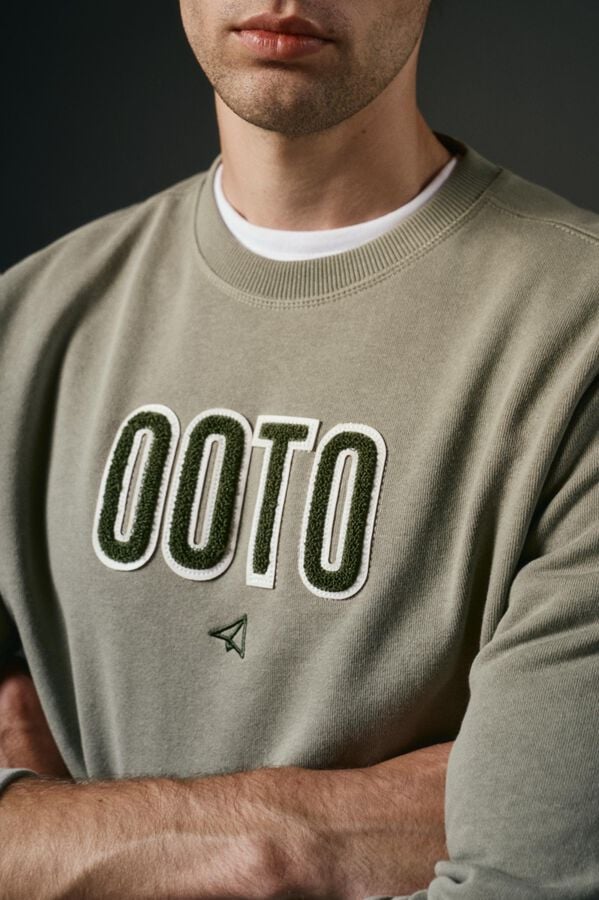 OOTO Sweatshirt logo bordado Verde