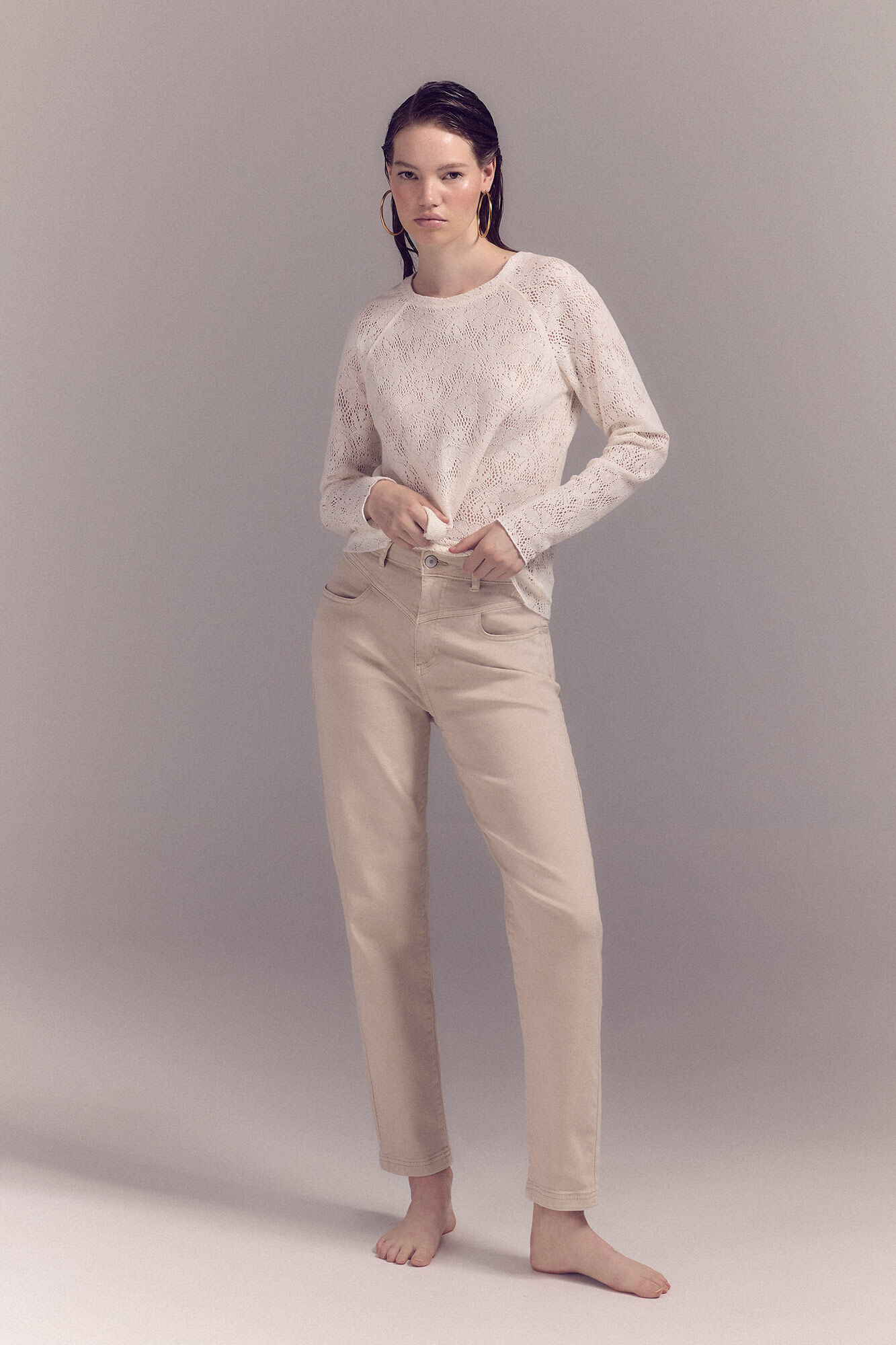 Pantalones Carrot Colores Pantalones de mujer Cortefiel
