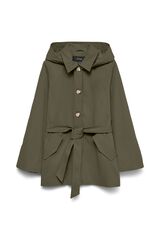 Vero Moda Gabardina midi Verde