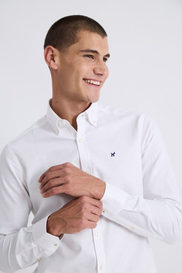 Williot Camisa Oxford Slim Branco