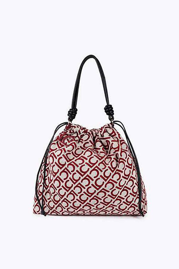 Lola Casademunt Shopper LC Estampado granate