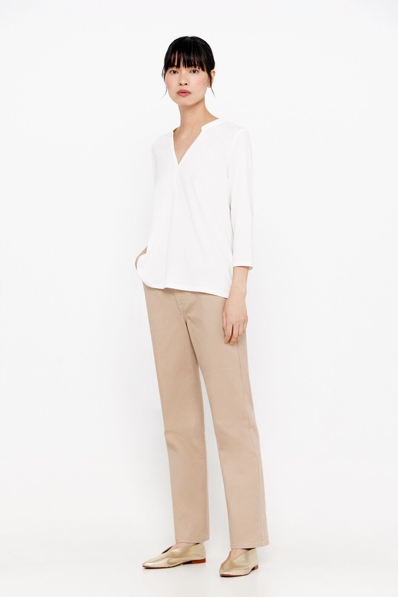Pantalon blanco 2025 cortefiel