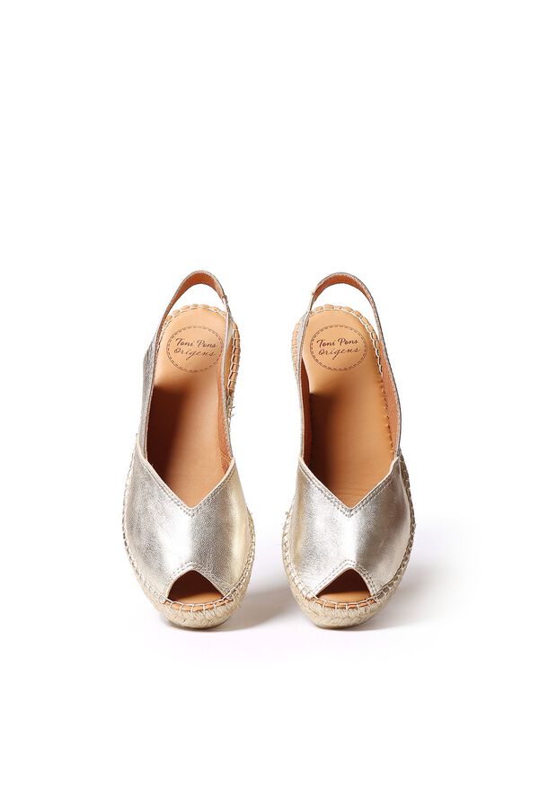 Toni Pons Alpercata de cunha de pele Dourado