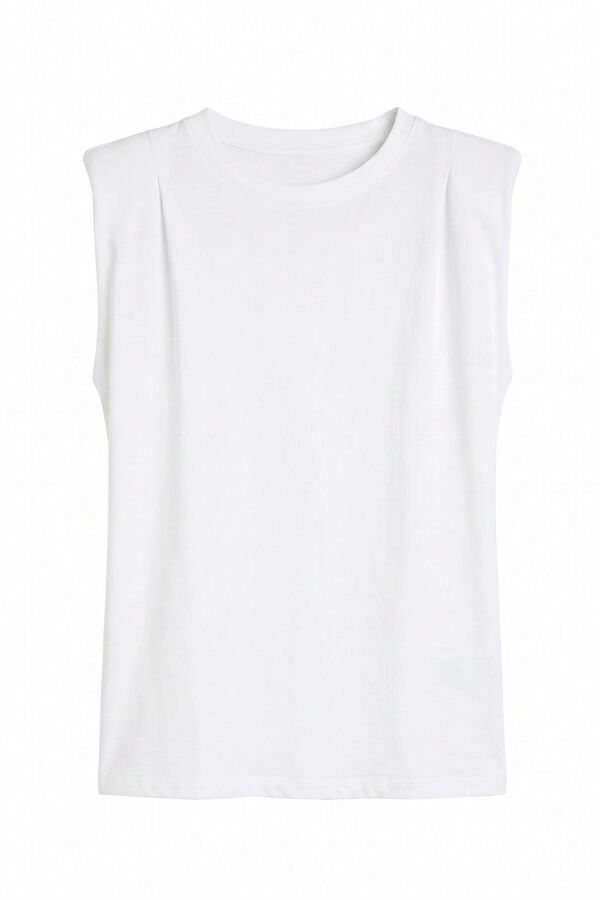 Slowlove Top ombreiras Branco