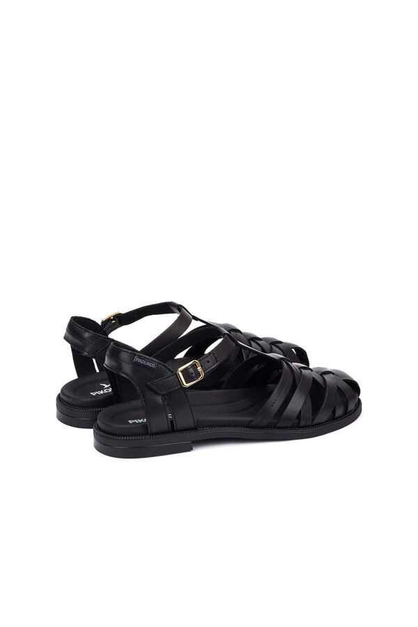 Pikolinos Women's flat buckle sandals Black