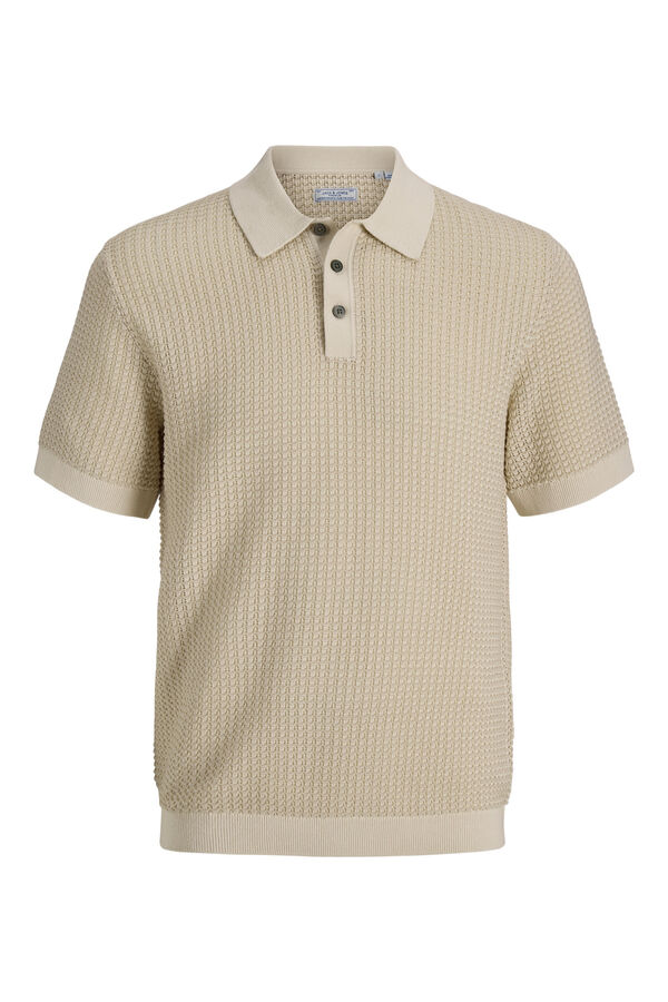 Jack & Jones Polo de malha bicolor Branco