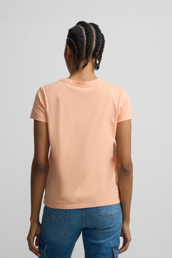 Silbon T-shirt feminina cl&aacute;ssica Laranja