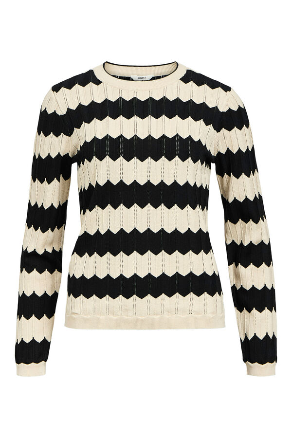 Object Sweater malha rendilhada Impressão