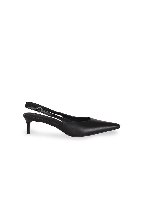 Cortefiel Open-back court shoe Black