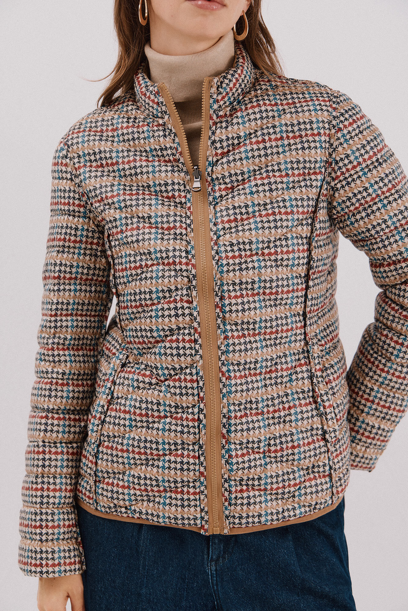 Cortefiel Cazadora reversible plumas