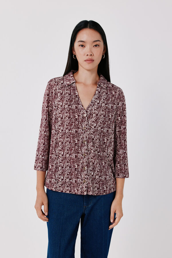 Cortefiel Stretch shirt with buttons Multicolour