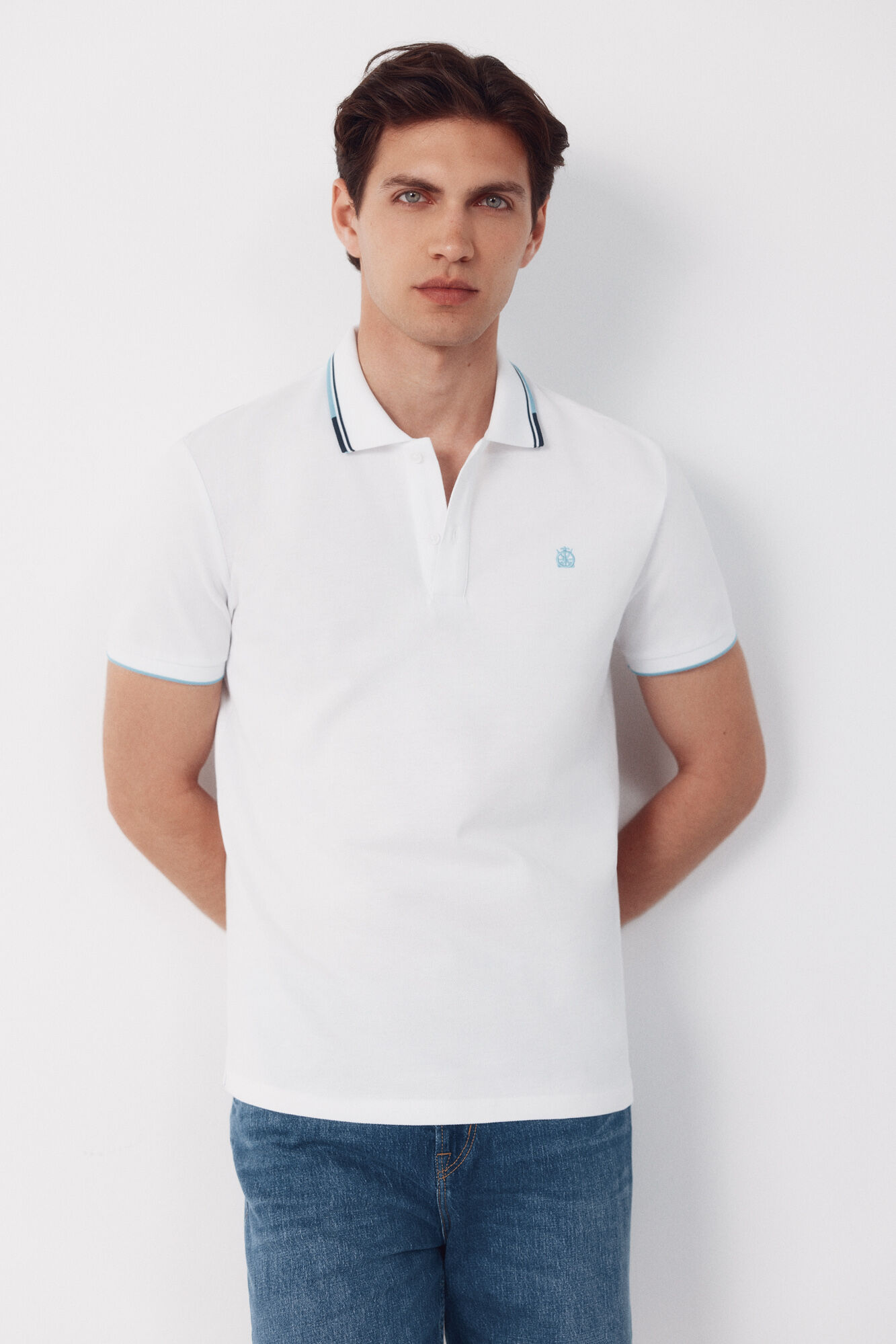 Cortefiel Polo shirt with tips