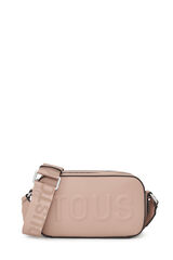 Cortefiel TOUS La Rue New taupe crossbody reporter bag Nude