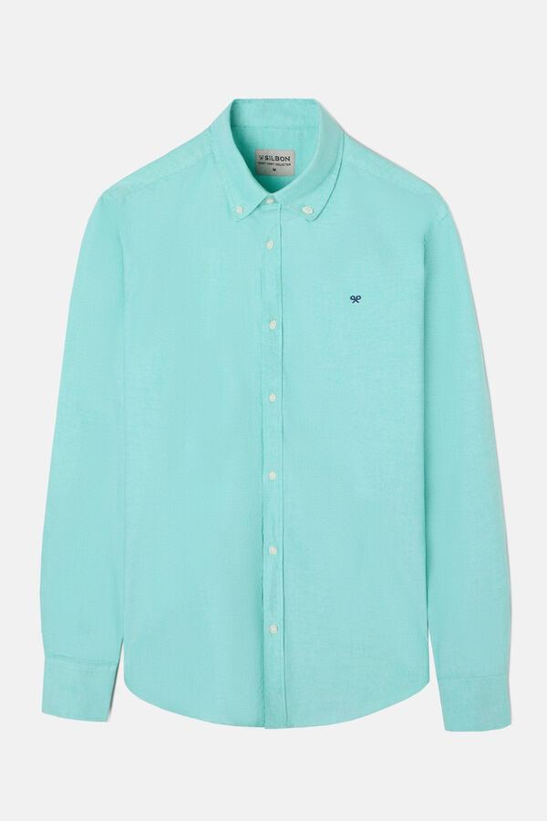 Silbon Camisa esportiva oxford Verde
