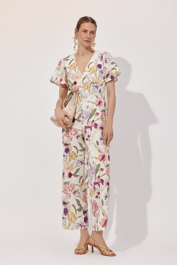 Cortefiel Printed jumpsuit Multicolour