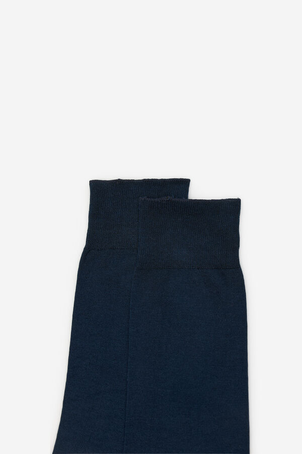 Cortefiel Plain dress socks Navy
