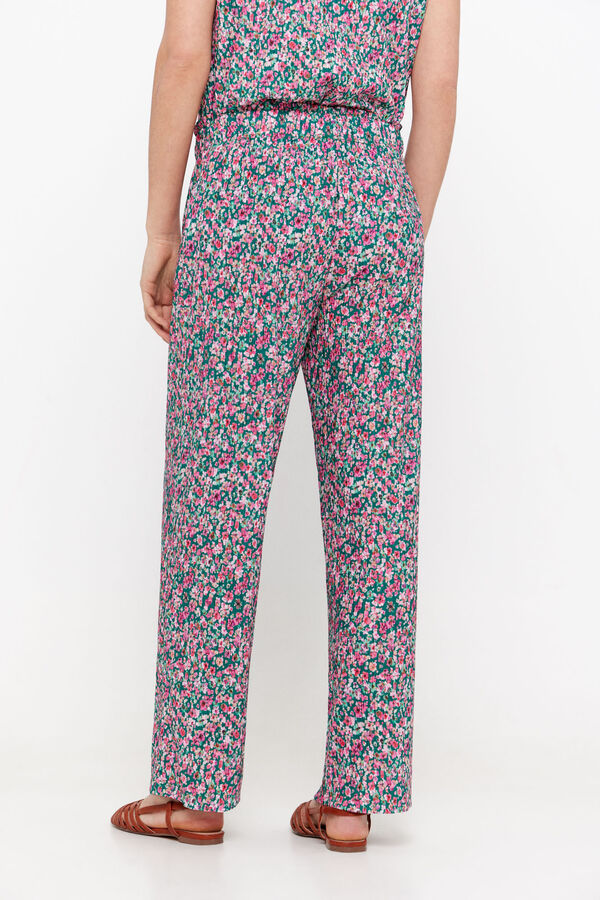 Cortefiel Printed jersey-knit trousers Multicolour