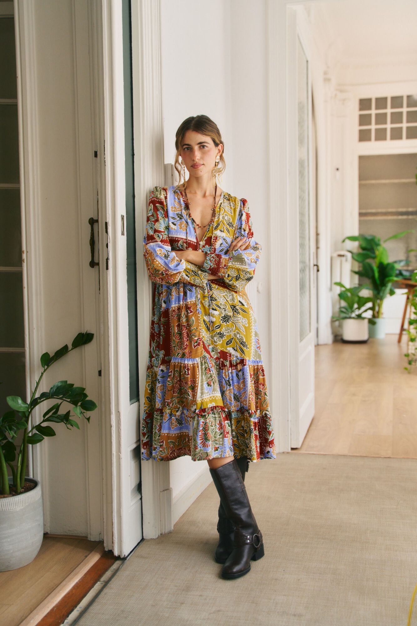 Jaase Vestido midi Monday
