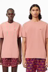 Lacoste T-shirt unissexo em algodão tingida naturalmente Subiu