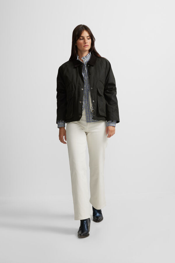 Silbon Casaco borrego em shearling Verde
