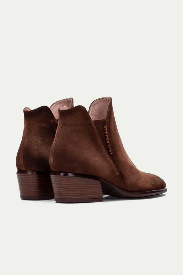 Hispanitas Botins Chelsea Verona bico fino Castanho