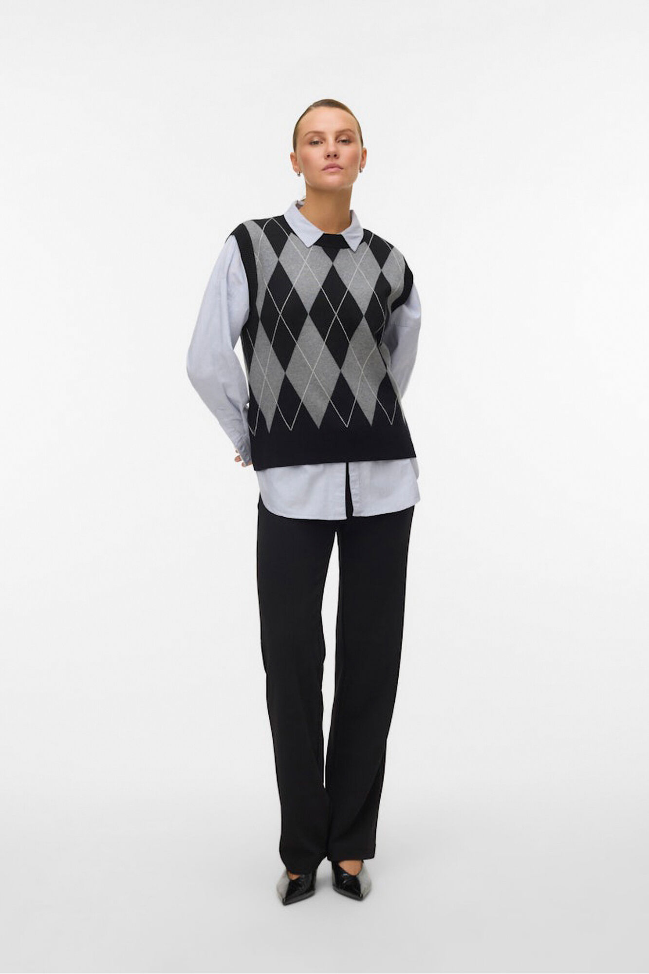 Vero Moda Chaleco de punto rombos