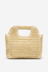 Cortefiel Raffia braided bag
