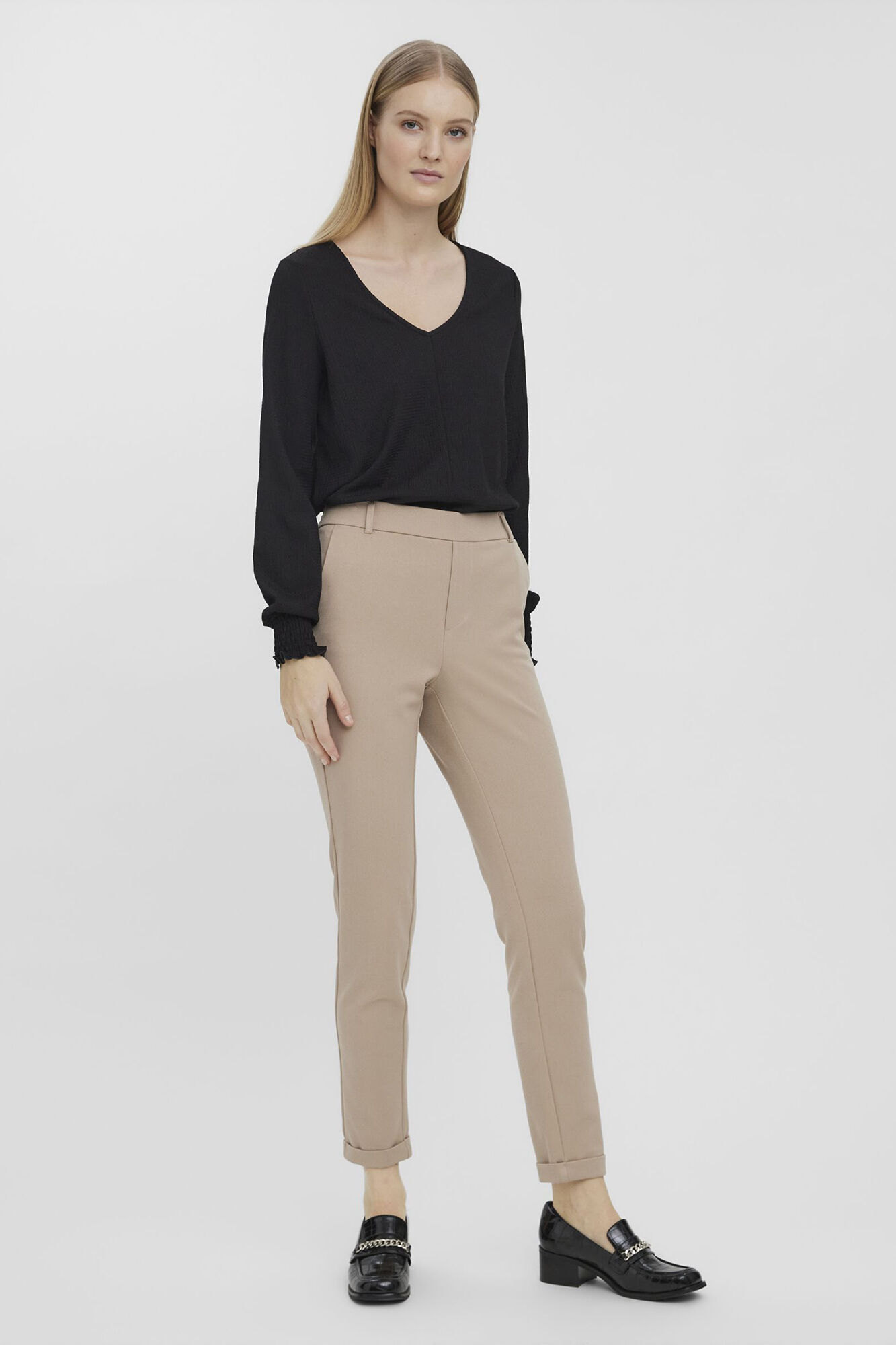 Vero Moda Cal&ccedil;as compridas retas femininas