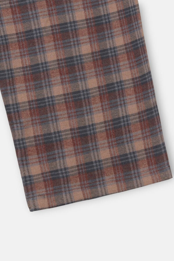 Silbon Pijama pijama tartan Cinzento