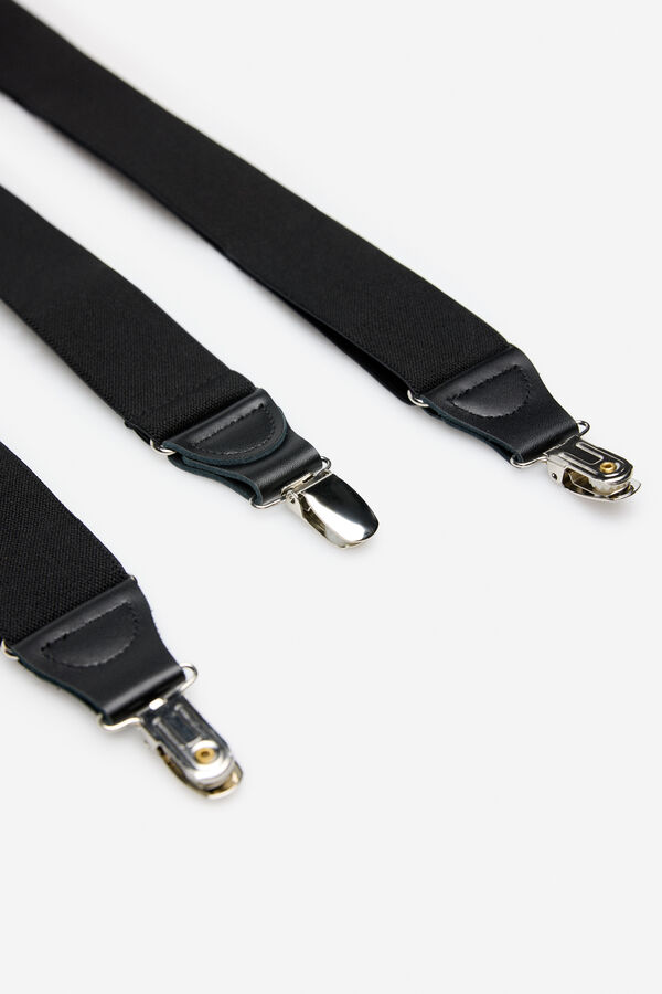 Cortefiel Plain elastic strap Black