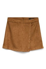 Vero Moda Saia curta com efeito saia e calça Castanho