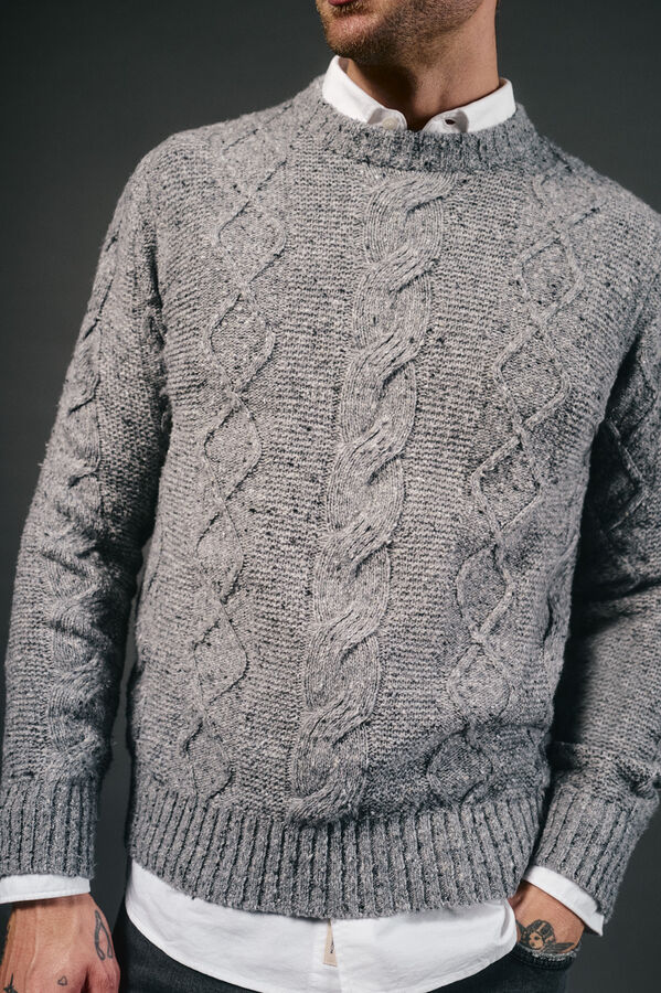 OOTO Camisola de Natal n&oacute;s gola caixa Cinzento