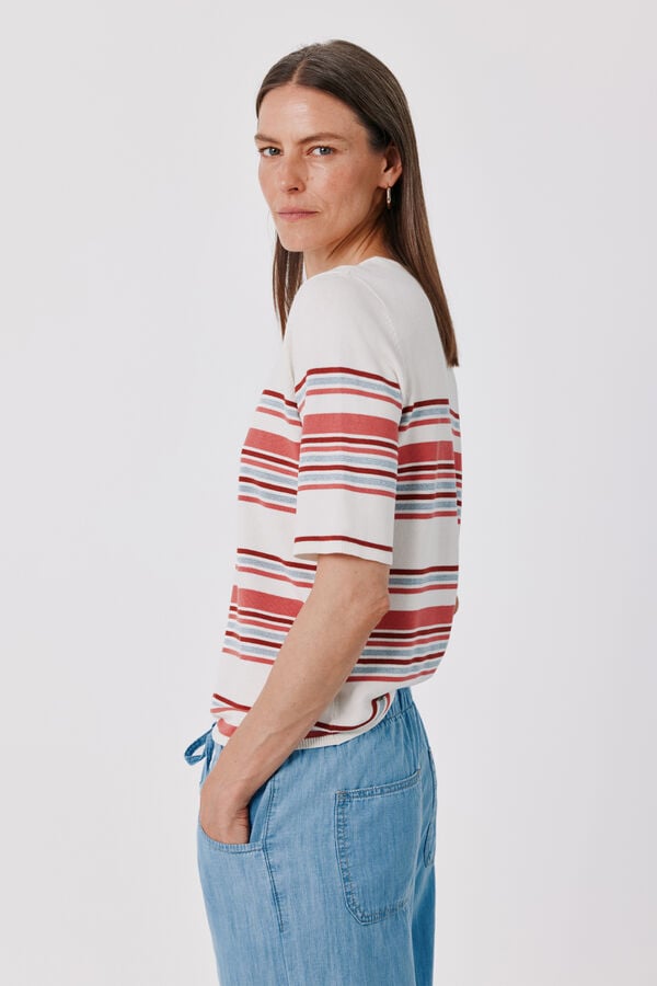 Cortefiel Camisola de riscas multicolor Multicolorido