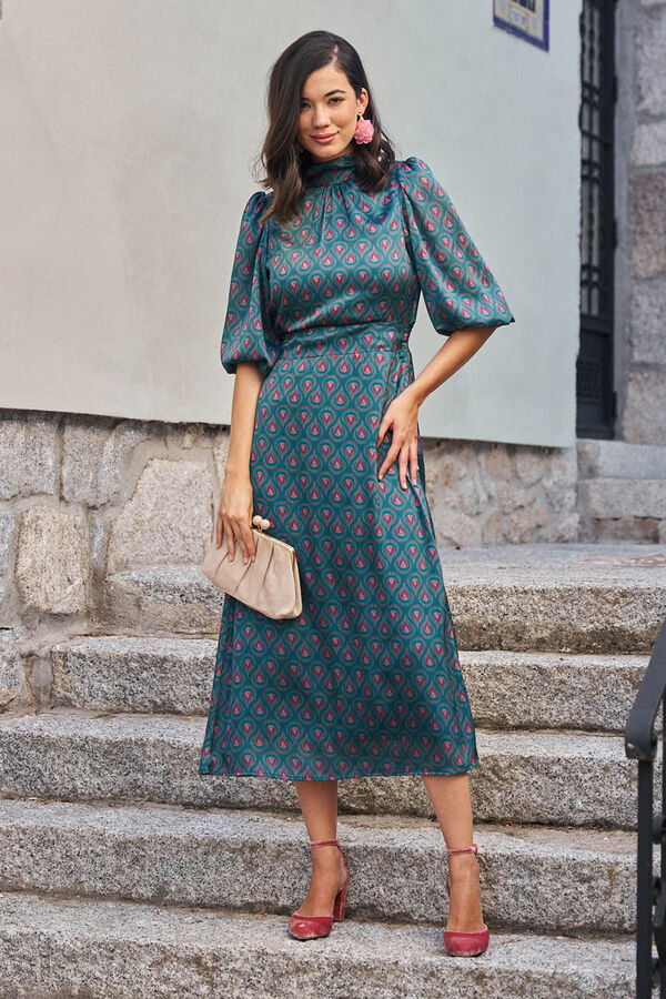 Polín Et Moi Vestido Longo Caricela Azul