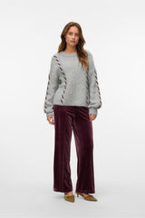 Vero Moda Cal&ccedil;a compridas de veludo Roxo