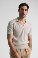 PuroEGO Camisa polo de malha camisola Cinzento