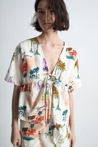 Object Top estampado com nó