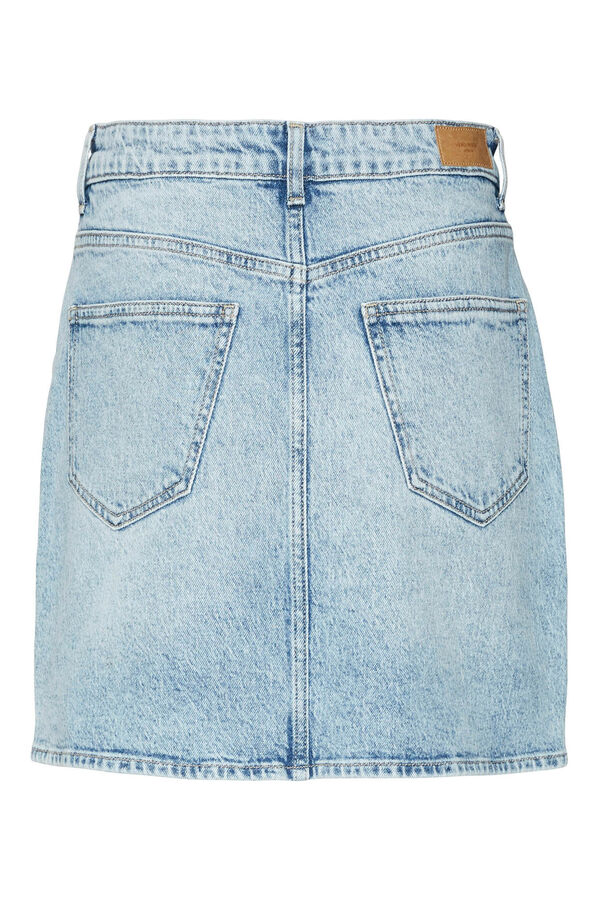 Vero Moda High- rise short denim skirt Blue