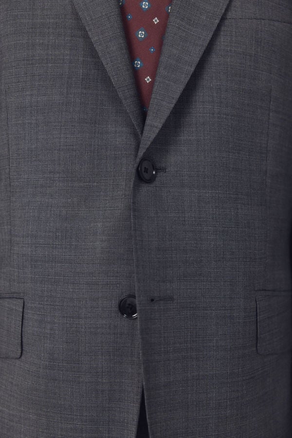 Cortefiel Blazer dynamic gray structure Dark grey