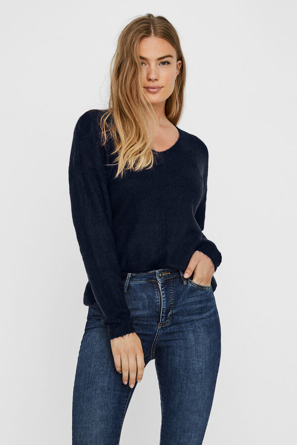 Vero Moda Camisola básico de malha Azul
