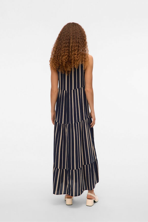 Vero Moda Vestido midi com folhos Azul