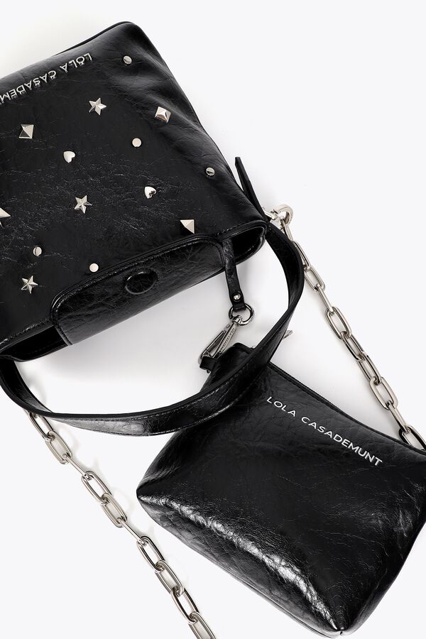 Lola Casademunt Crossbody bag with studs Black