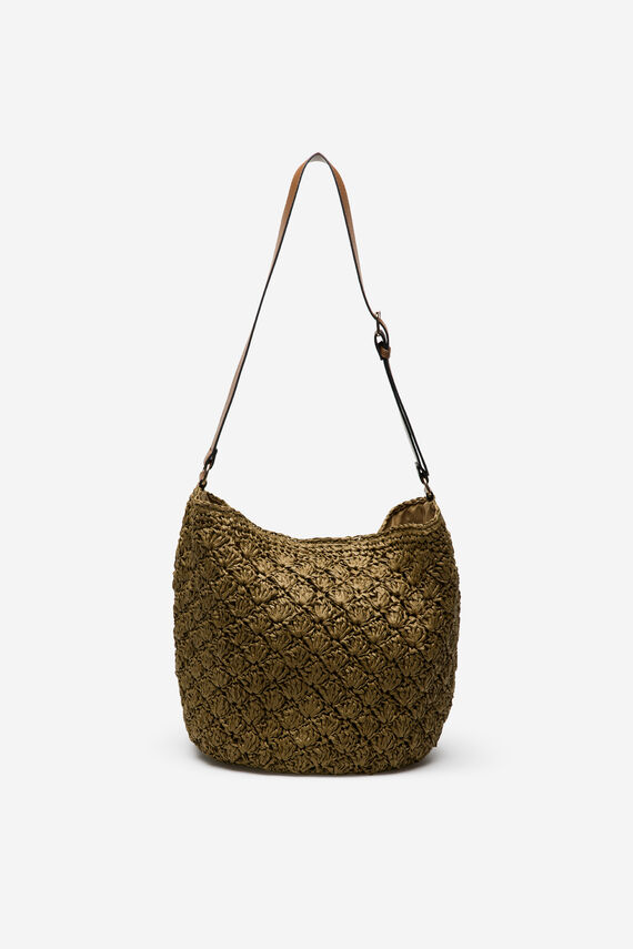 Bolso rafia trenzado