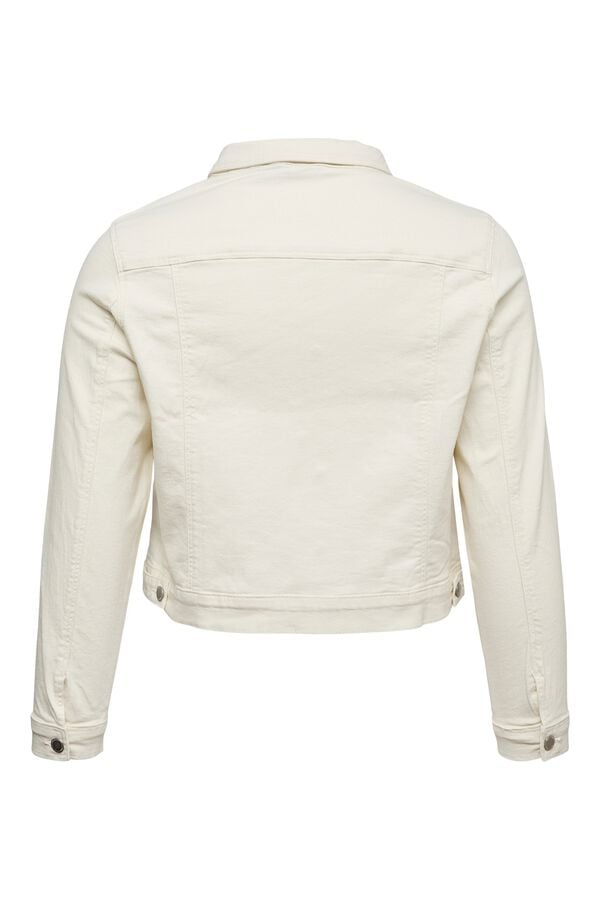Vero Moda Curve Casaco denim tamanho grande Branco