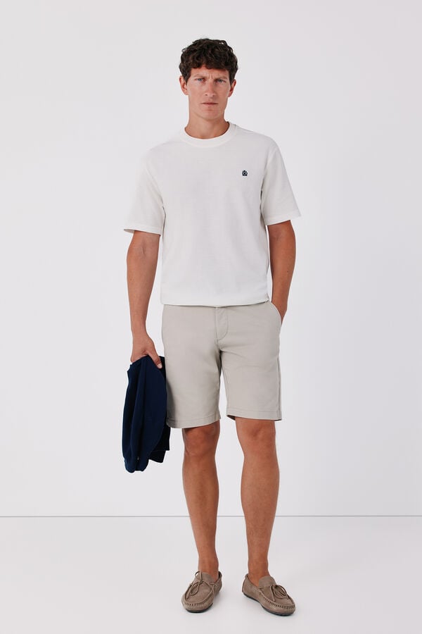 Cortefiel T-shirt estruturada Branco