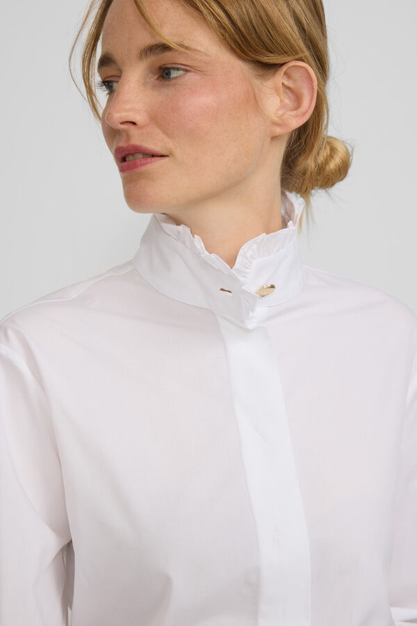 Silbon Camisa com detalhe de punho Branco