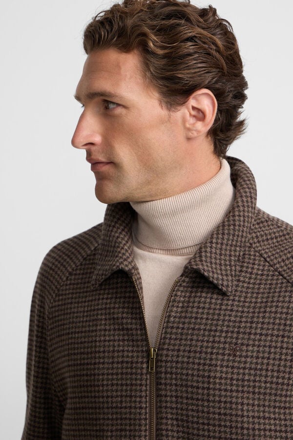 Silbon Blusão pied-de-poule Castanho