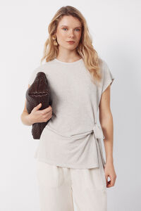 Cortefiel Rustic look knotted t-shirt