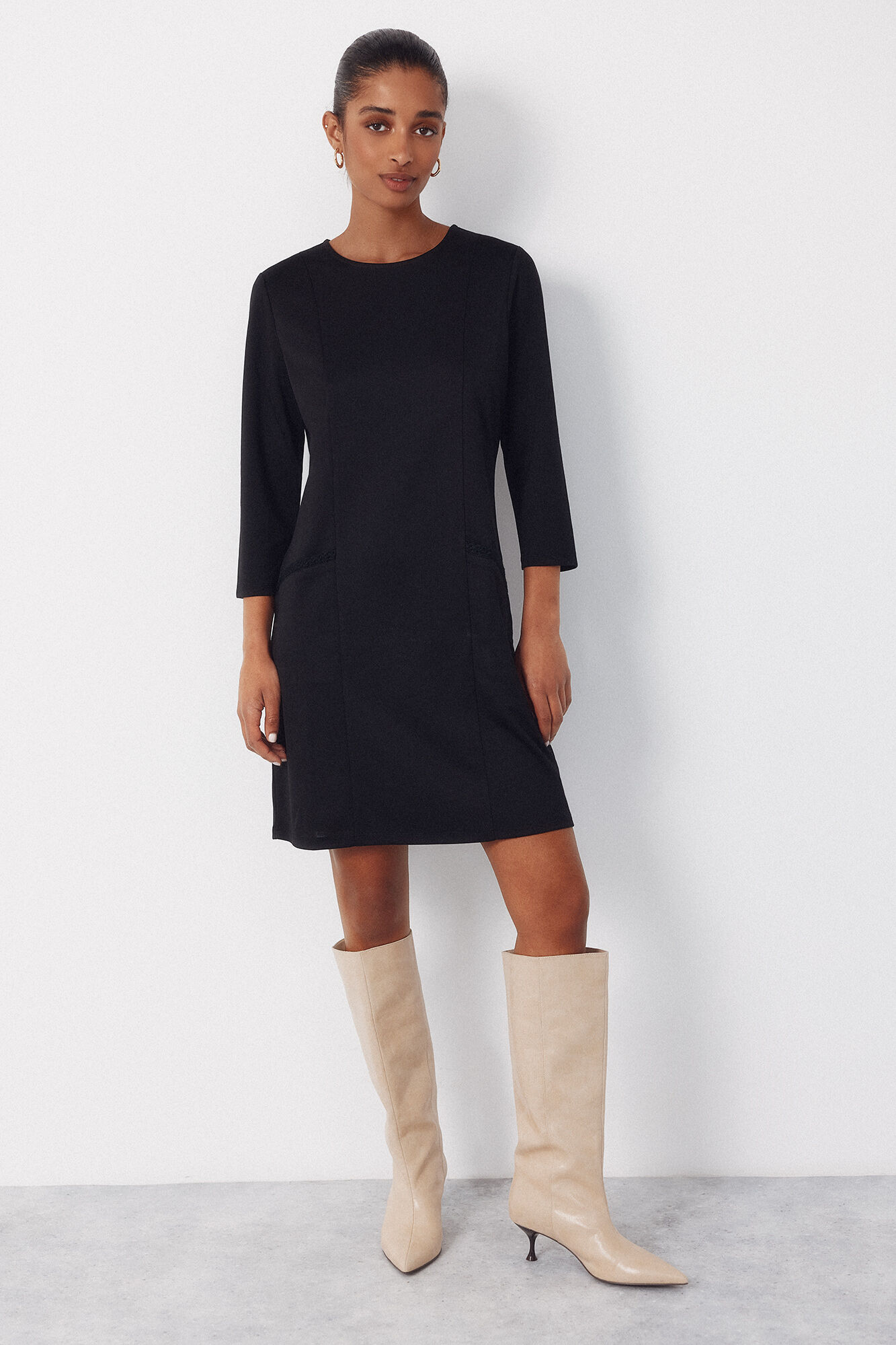 Cortefiel Vestido curto de tweed